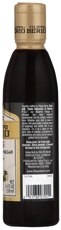 Filippo Berio Balsamic Glaze, 8.4 Ounce Plastic Bottle