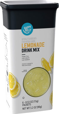 Happy Belly Drink Mix Singles, Lemonade, 6 - 0.53 Ounce