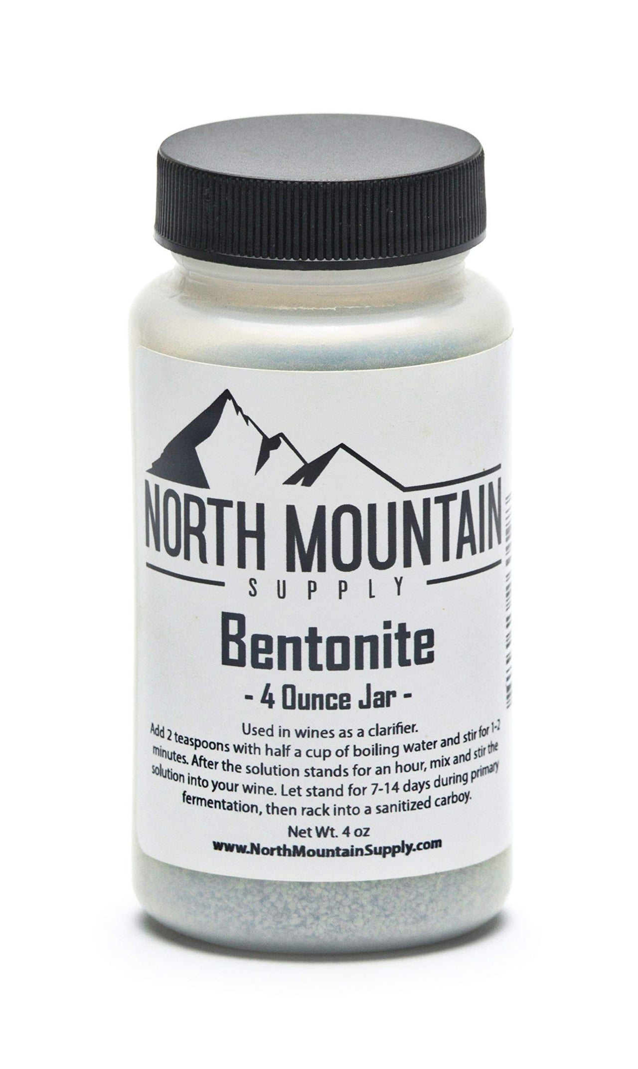 North Mountain Supply - BT-4oz Food Grade Bentonite Clay (4 Ounces)
