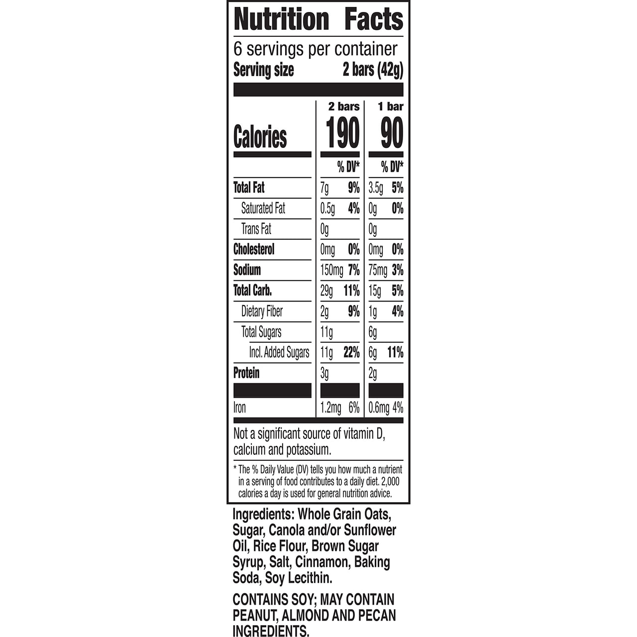 Nature Valley Granola Bars Crunchy, Cinnamon, 8.94 oz., 12 Bars