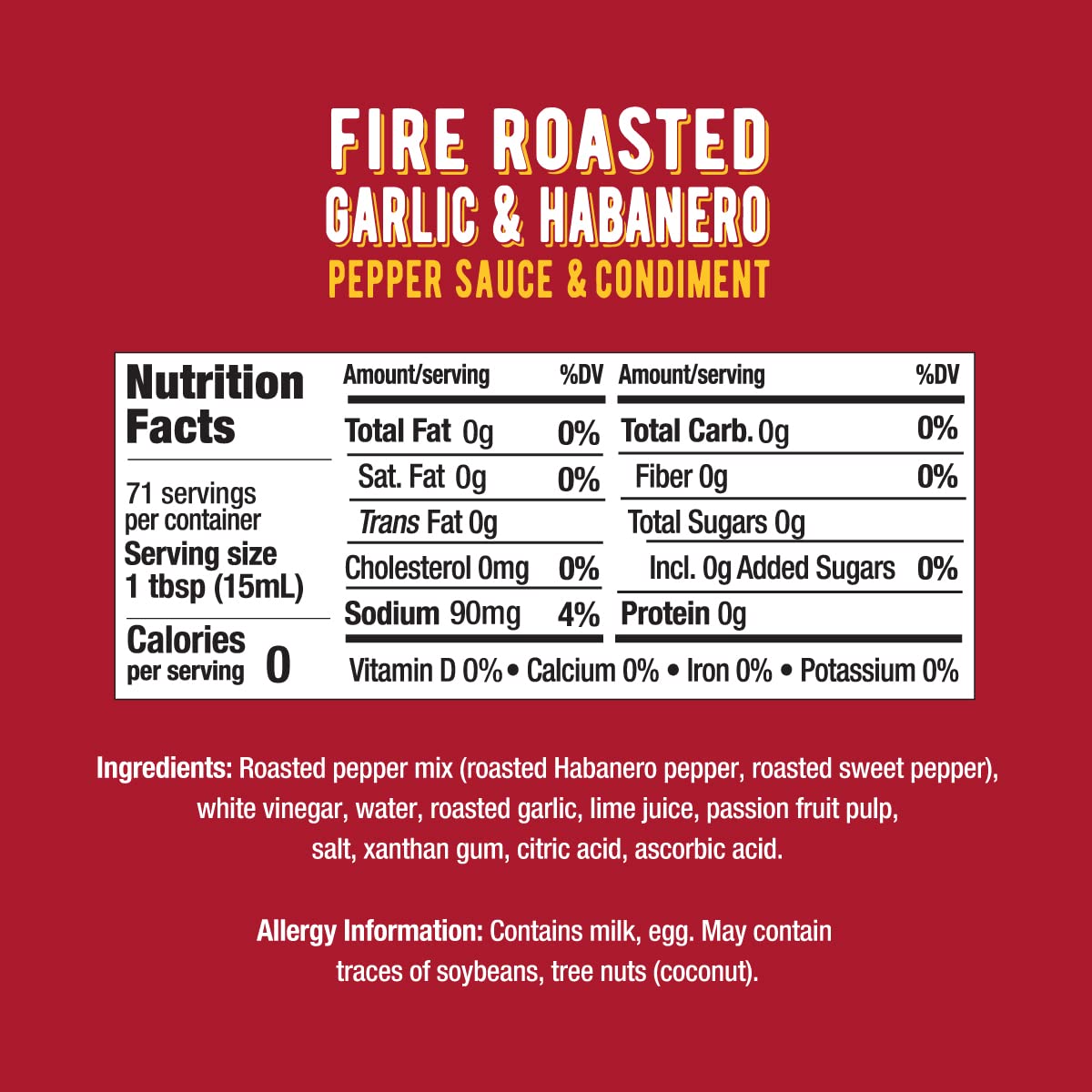 Melindas Fire Roasted Garlic & Habanero Hot Sauce - Craft Hot Sauce with Slow Roasted Garlic, Roasted Habanero Peppers, Lime Juice - Richy & Smoky Habanero Hot Sauce 12oz, 1 Pack
