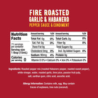 Melindas Fire Roasted Garlic & Habanero Hot Sauce - Craft Hot Sauce with Slow Roasted Garlic, Roasted Habanero Peppers, Lime Juice - Richy & Smoky Habanero Hot Sauce 12oz, 1 Pack