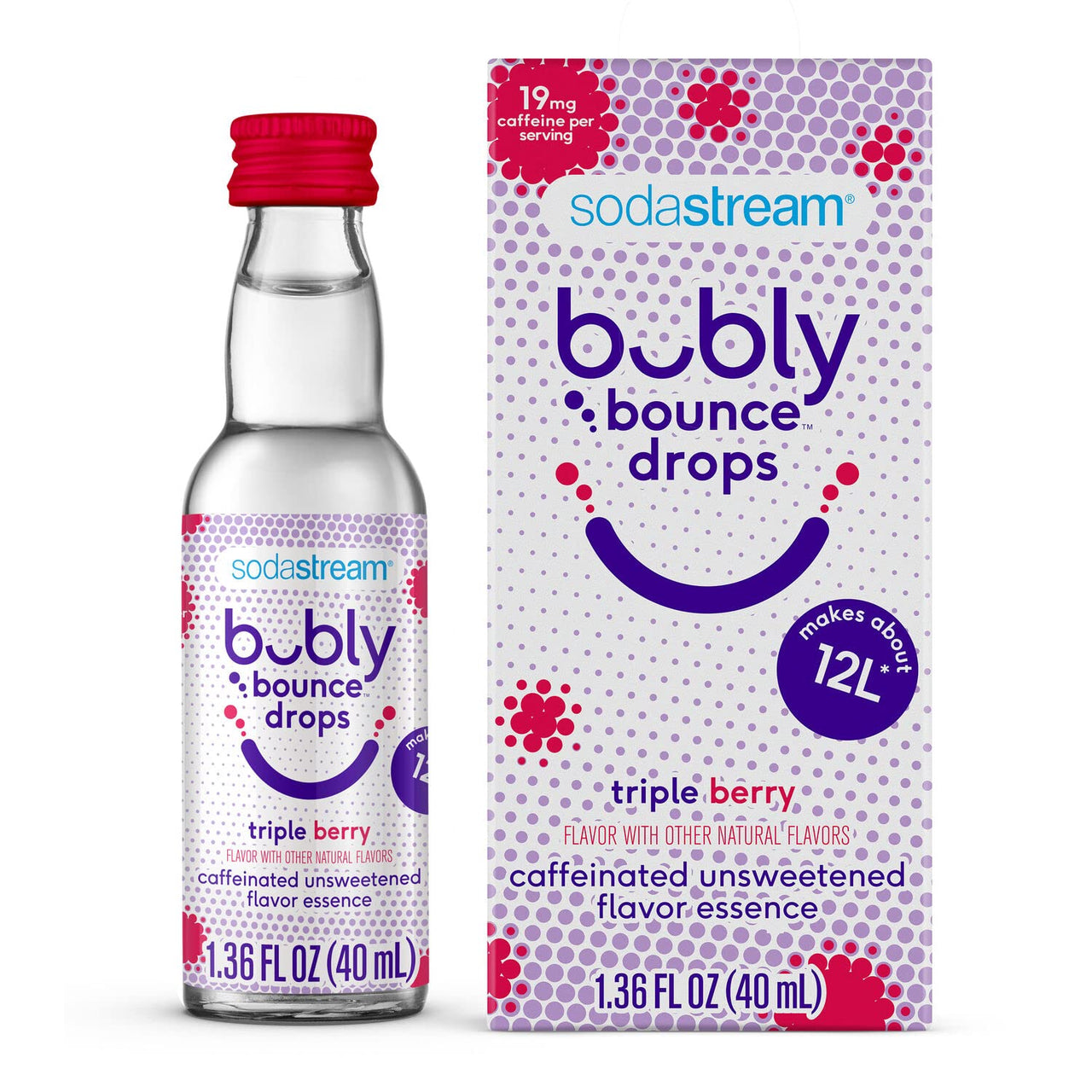 SodaStream bubly bounce Drops Triple Berry flavor, Pack of 3