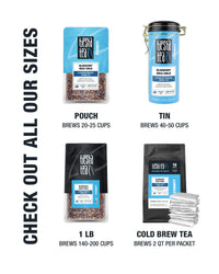 Tiesta Tea - Blueberry Wild Child, Loose Leaf Blueberry Hibiscus Herbal Tea, Non-Caffeinated, Hot & Iced Tea, 1.8 oz Pouch 20-25 Cups, Natural Flavors, Herbal Tea Loose Leaf Blend