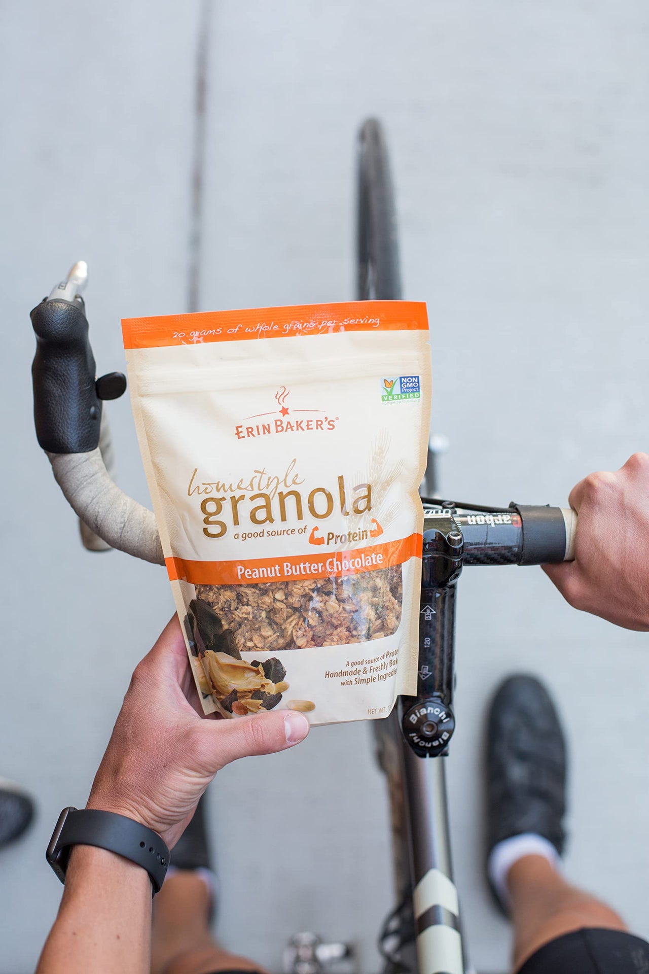 Erin Baker's , Homestyle Granola Peanut Butter Chocolate, Vegan, Ancient Grains, Non-GMO Granola, 12 Oz Bag