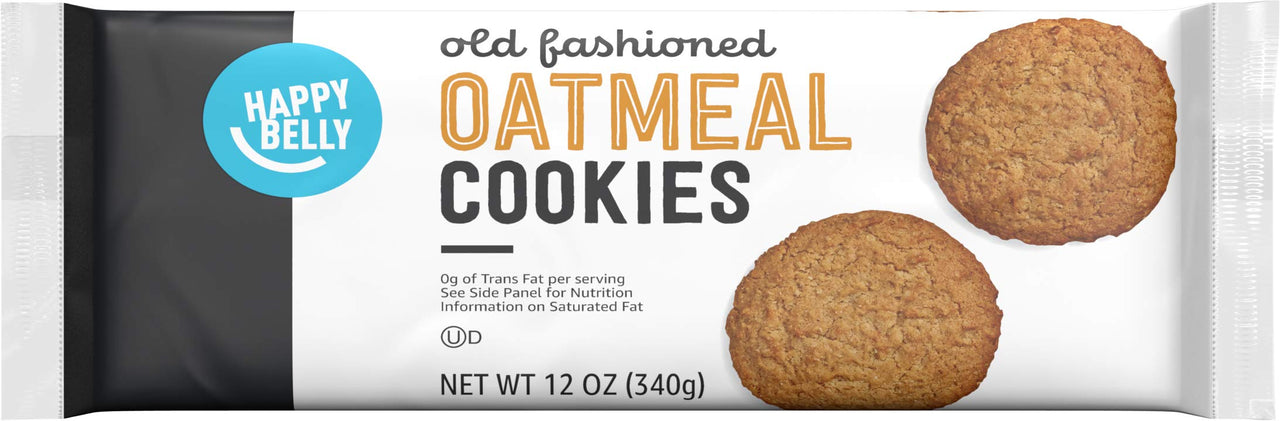 Happy Belly Old Fashioned Oatmeal Cookies, 12 Ounce