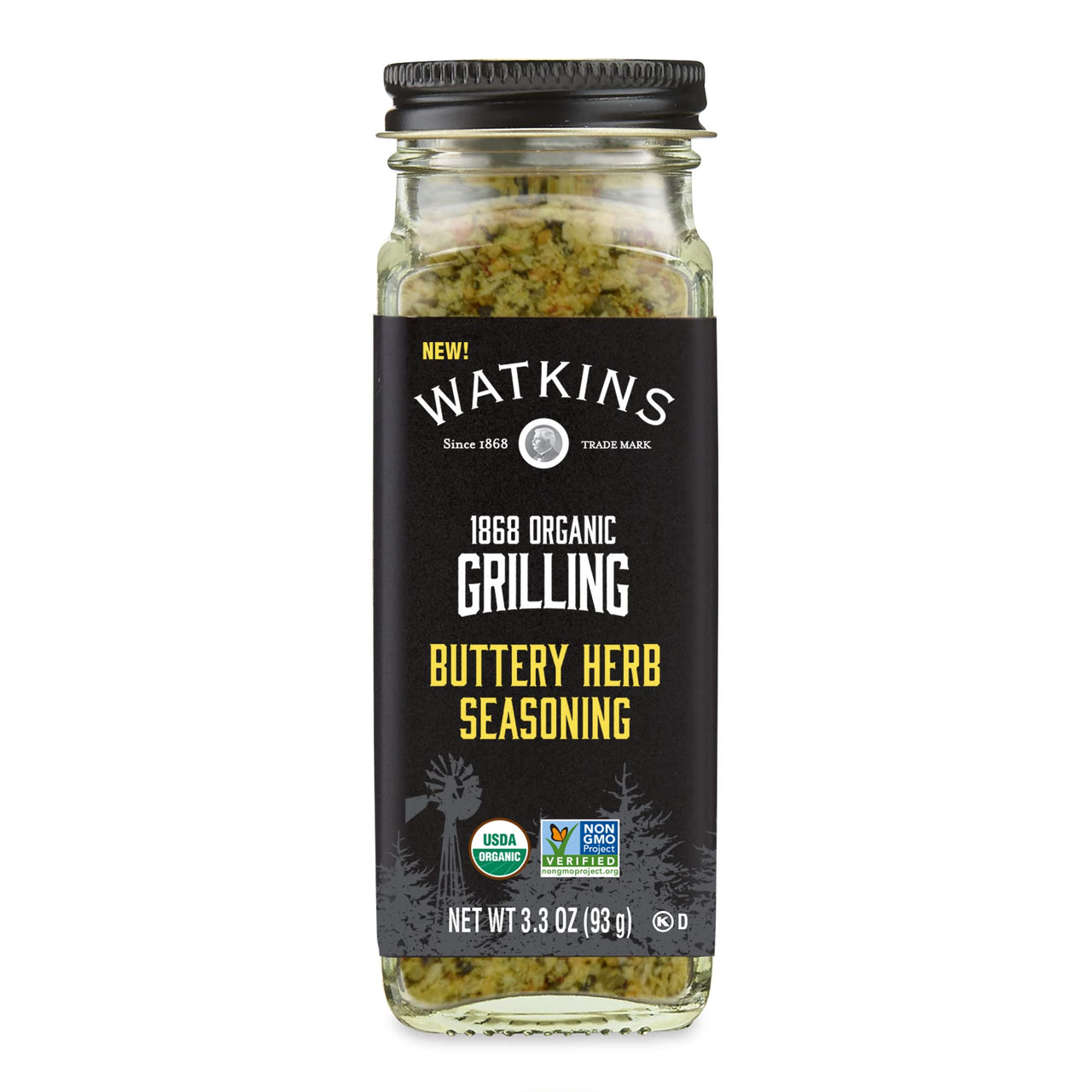 Watkins Organic Buttery Herb Seasoning, 3.3 oz, 1 Count