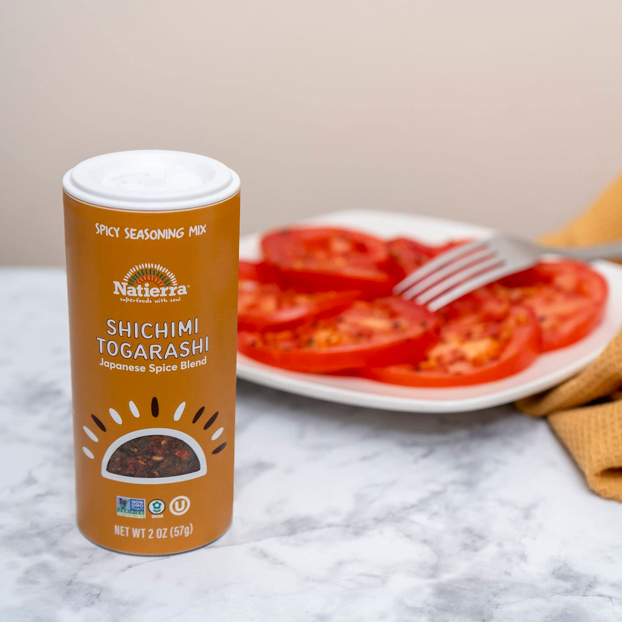 Natierra Spicy Seasoning Mix, Shichimi Togarashi Japanese Spice Blend, 2 Ounce