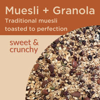 GUUD Nutty Cacao Toasted Muesola Cereal, 12 Ounce, Slightly Sweet Muesli, Gluten Free, Oats, Raisins, Bananas, Almonds, Pecans, Cacao Nibs, Walnuts, Vegan, Non-GMO Certified, Kosher