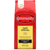 Community Coffee Caf Special Blend, Medium Dark Roast Ground Coffee, 12 Ounce Bag (Pack of 1)