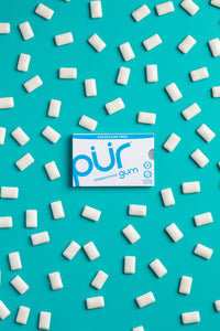 PUR Gum | Sugar Free Chewing Gum | 100% Xylitol | Vegan, Aspartame Free, Gluten Free & Keto Friendly | Natural Peppermint Flavored Gum, 9 Pieces (Pack of 12)