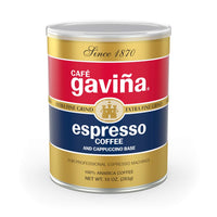 Cafe Gavina Espresso Roast Extra Fine Ground Coffee, 100% Arabica, 10-Ounce Can