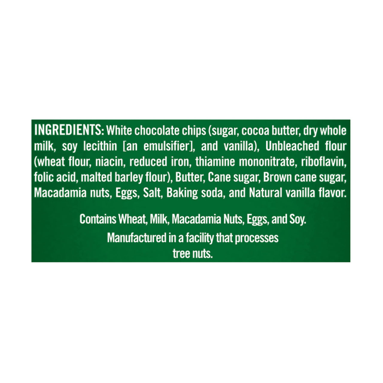 Tate's  Bake Shop White Chocolate Macadamia Nut Cookies, 7 Oz