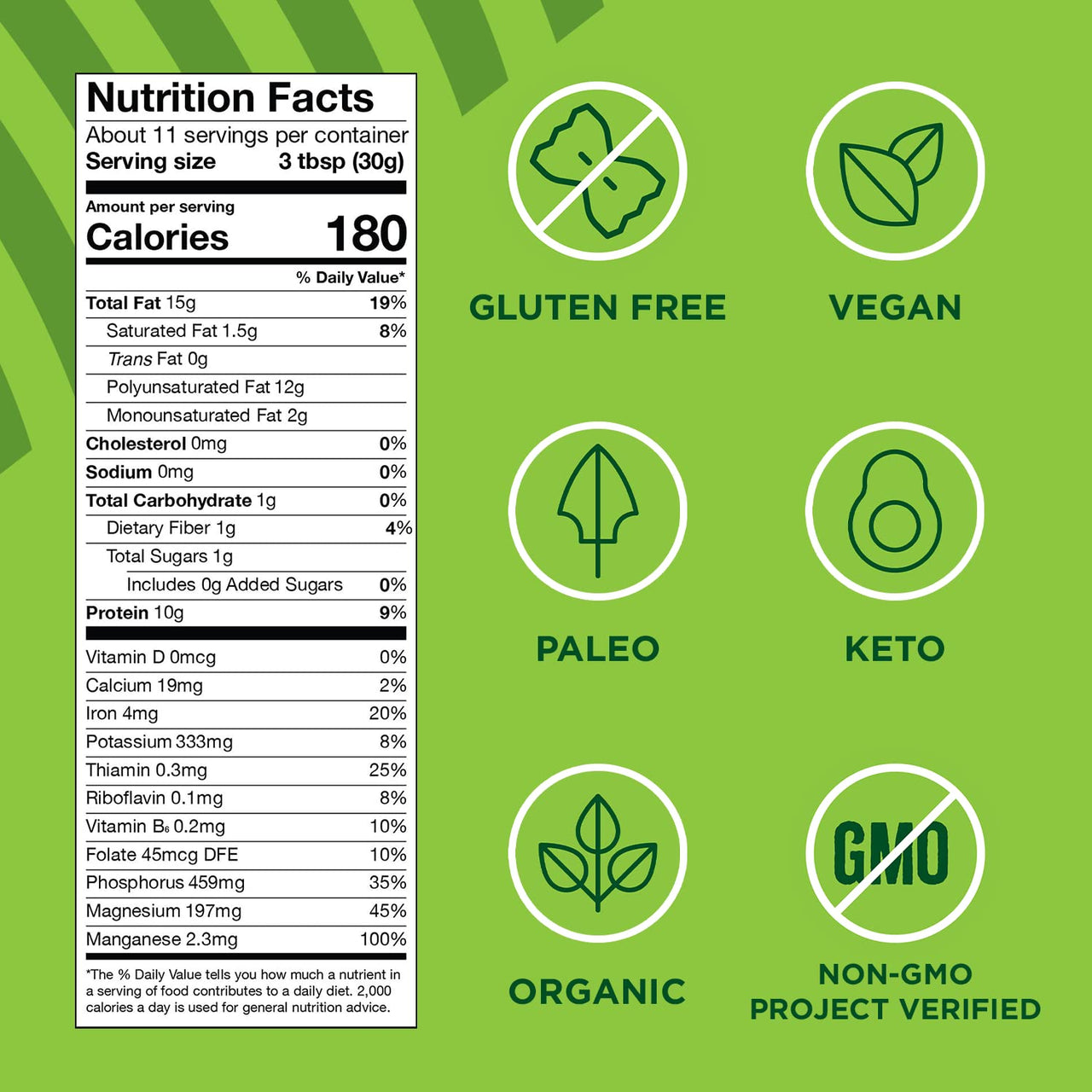 Organic Hemp Hearts, 12oz; 10g Plant Based Protein and 12g Omega 3 & 6 per Srv | Smoothies, yogurt & salad | Non-GMO, Vegan, Keto, Paleo, Gluten Free | Manitoba Harvest