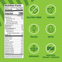Organic Hemp Hearts, 12oz; 10g Plant Based Protein and 12g Omega 3 & 6 per Srv | Smoothies, yogurt & salad | Non-GMO, Vegan, Keto, Paleo, Gluten Free | Manitoba Harvest