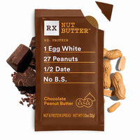 RX Nut Butter Peanut Butter, Chocolate, Delicious Flavor, 11.3Oz Box (10 Count)