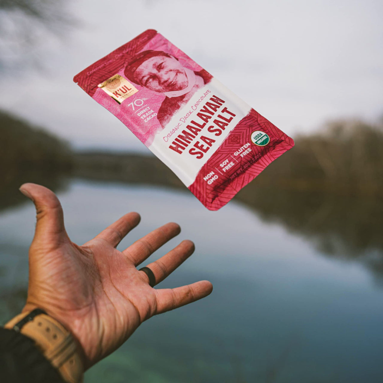 K'UL Chocolate Bars | 3 Pack Burnt Maple Crunch + Sea Salt Almond + Himalayan Sea Salt Milk & Dark Chocolate | Organic, Vegan Chocolate, Gluten Free, Soy Free, Non-GMO, Bean-to-Bar, Fair Trade Milk & Dark Chocolate