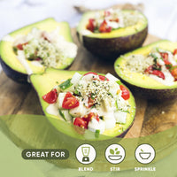 Nutiva Organic Raw Shelled Hemp Seed, USDA, Non-GMO, Non-BPA, Whole 30 Approved, Vegan, Gluten-Free & Keto, 10g Protein and 12g Omegas per Serving for Salads, Smoothies & More, Nutty flavor, 8 Ounce