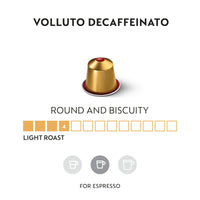 Nespresso Capsules OriginalLine, Volluto Decaffeinato Mild Roast Coffee, 10 Count (Pack of 5) Coffee Pods, Brews 1.35 Ounce, (ORIGINALLINE ONLY)
