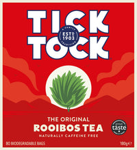 TICK TOCK TEAS Organic Rooibos Tea Bags, 80 Count