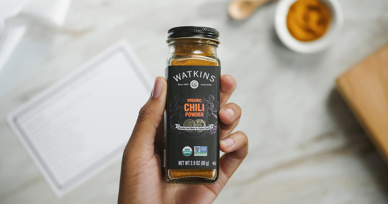 Watkins Gourmet Organic Spice Jar, Chili Powder, 2.9 Ounce
