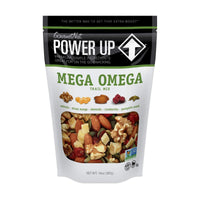 Power Up Trail Mix, Mega Omega Trail Mix, Non-GMO, Vegan, Gluten Free, No Artificial Ingredients, Gourmet Nut, 14 Ounce Bag