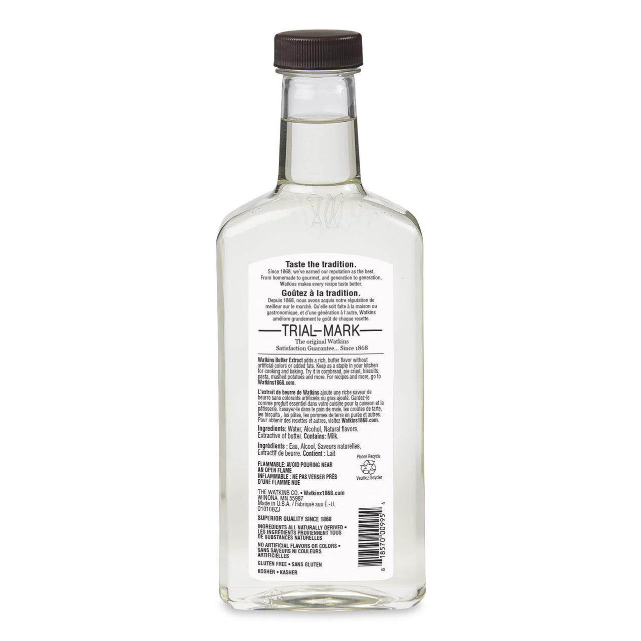 Watkins Butter Extract with Other Natural Flavors, 11 oz. Bottle, 1 Count (Packaging May Vary)