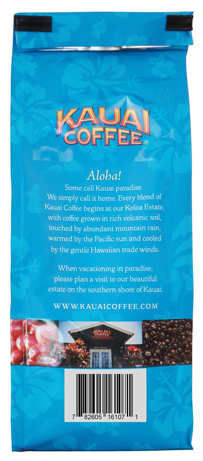 Kauai Hawaiian Ground Coffee, Koloa Estate Dark Roast (10 oz Bag) - Gourmet Arabica Coffee from Hawaii's  Largest Coffee Grower - Bold, Rich Blend