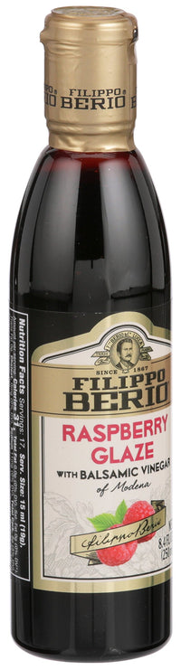 Filippo Berio Balsamic Glaze, Raspberry, 8.4 Ounce Plastic Bottle