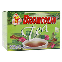 Broncolin Tea, Natural Remedy, Herbal Tea made with Plant Extracts, Helps Soothe an Irritated Throat, 2-Pack of 25 Tea Bags, 2 Boxes