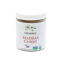 The Spice Hut Organic Madras Curry Seasoning, Quick & Easy Spice Blend for Spicy Indian Cooking, With Salt 3.7 oz