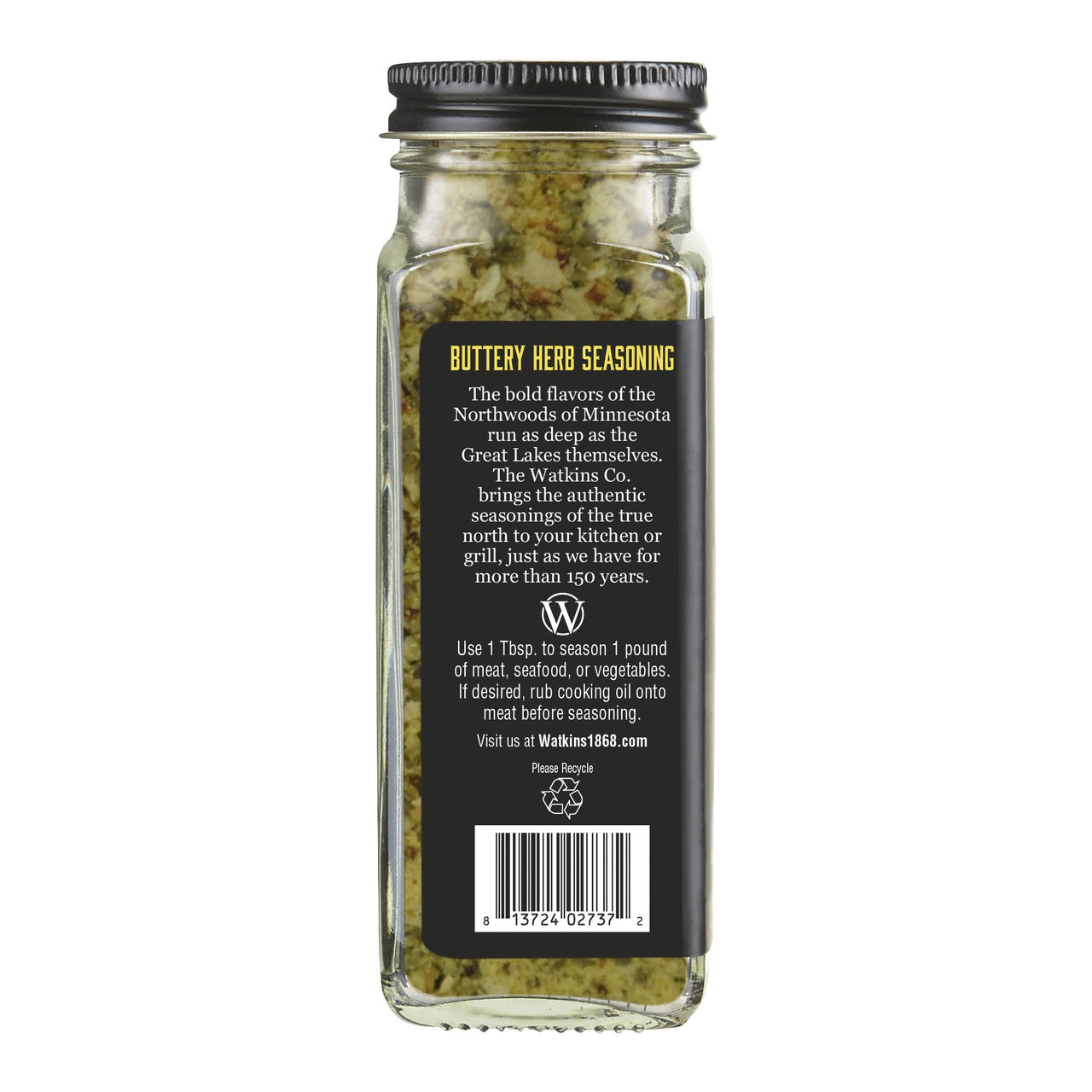 Watkins Organic Buttery Herb Seasoning, 3.3 oz, 1 Count