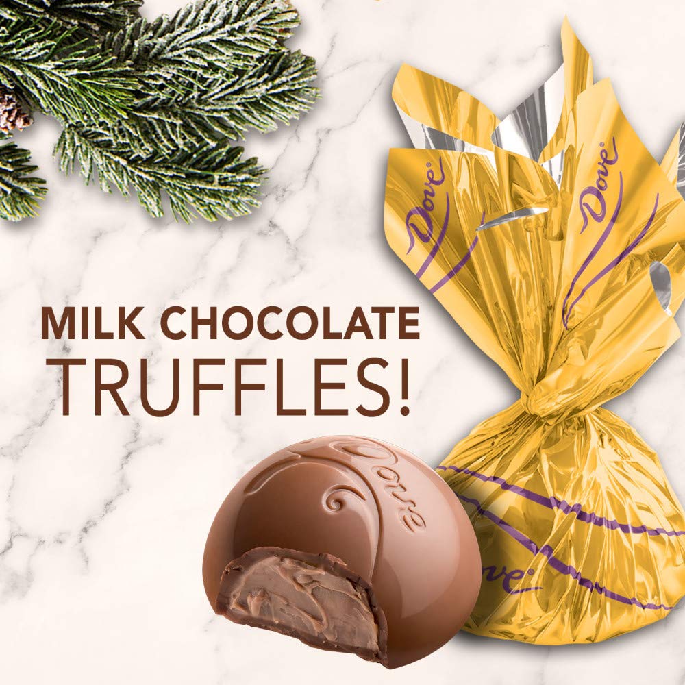 DOVE Christmas Stocking Stuffers Milk Chocolate Candy Truffles, 6 Ounce (Pack of 6)
