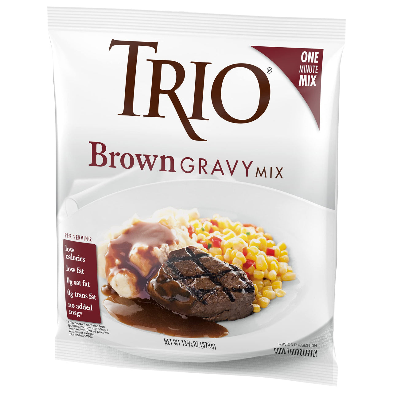 Trio Brown Gravy Mix Club Pack 13.37 oz (Pack of 8)