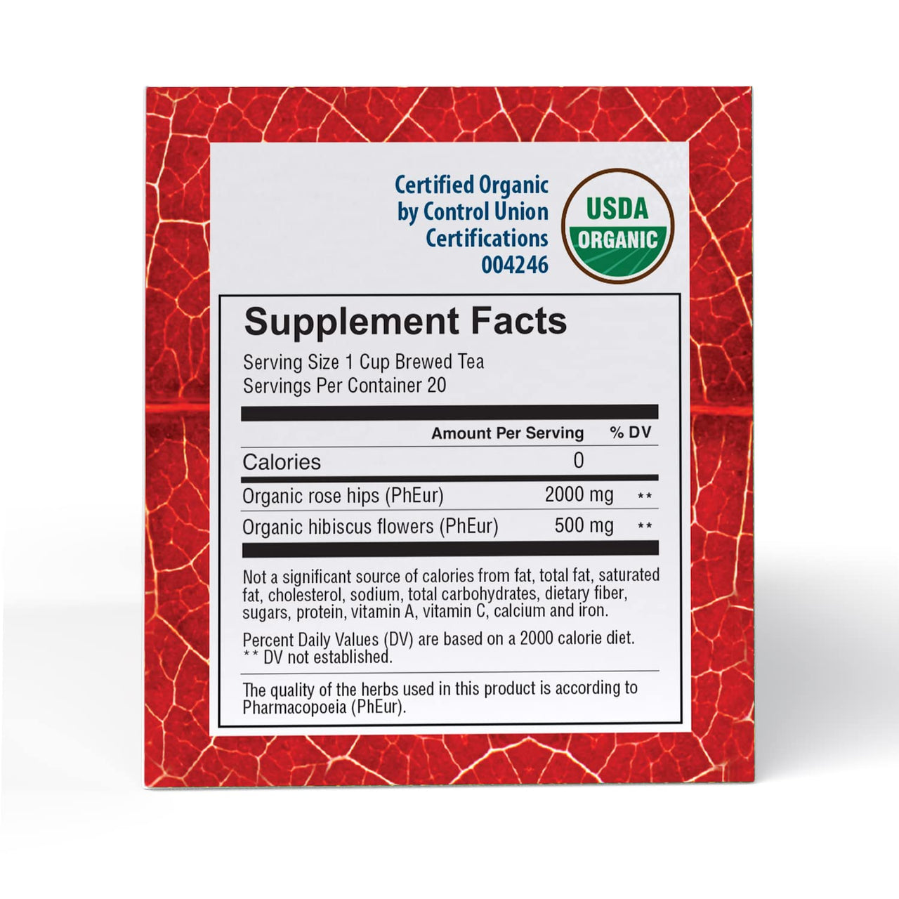 Good Nature Organic Rose Hips & Hibiscus Tea, 1.76 Ounce