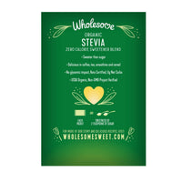 Wholesome Organic Stevia, Zero Calorie Sweetener Blend, Non GMO & Gluten Free, 2.64 Oz (Pack of 75)