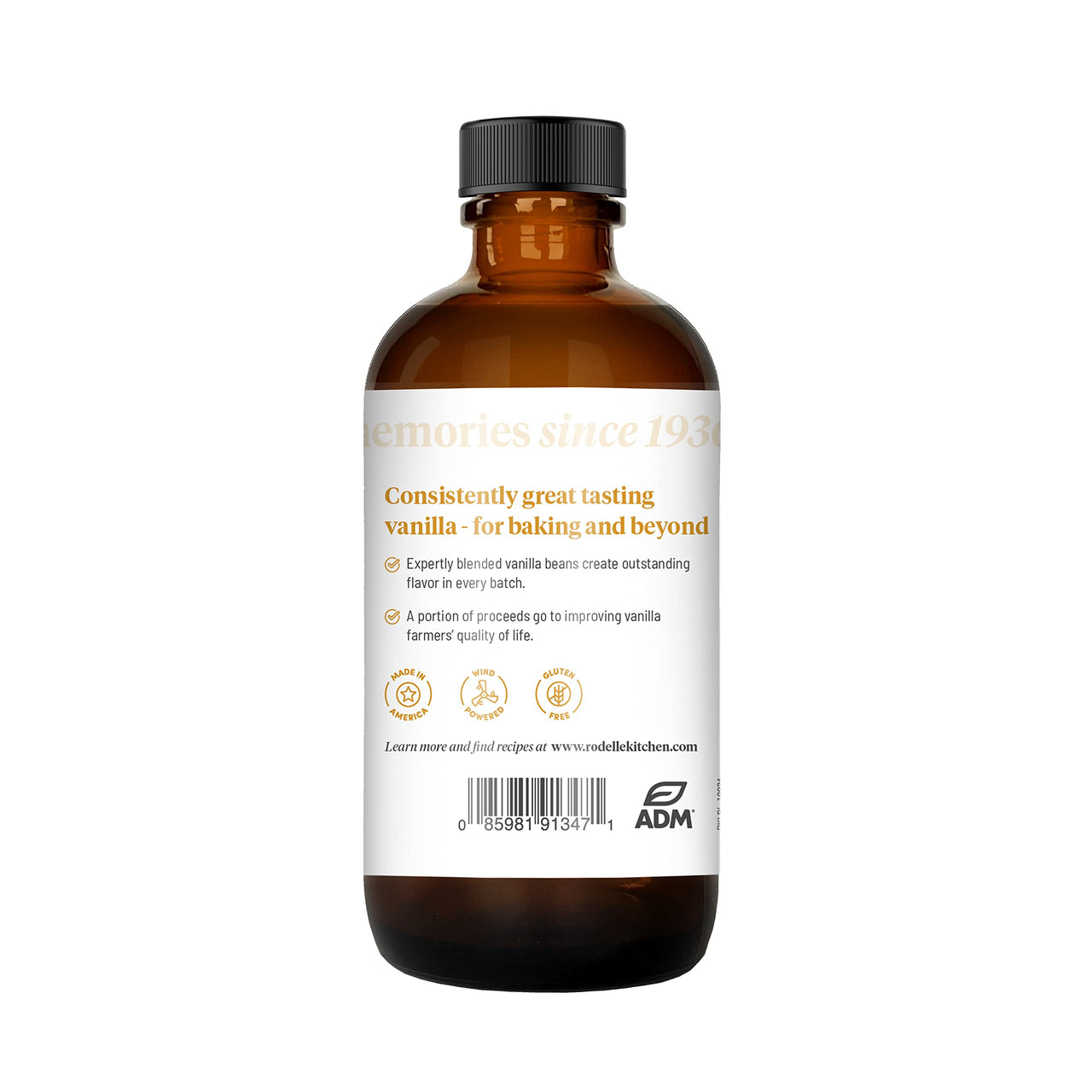 Rodelle Gourmet Pure Vanilla Extract, 8 Oz