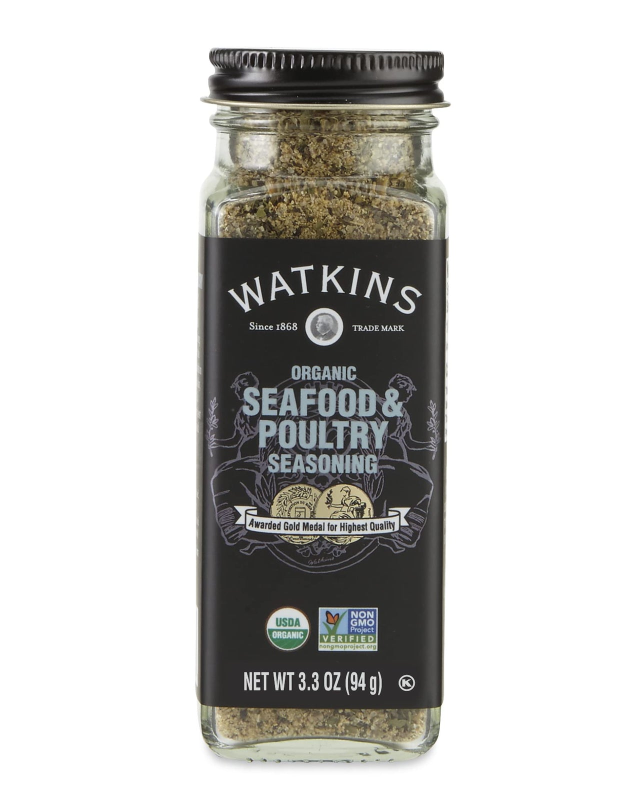 Watkins Gourmet Organic Spice Jar, Seafood & Poultry Seasoning, 3oz