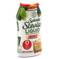 SPLENDA Stevia Liquid, Caffeine Infused Zero Calorie Sweetener Drops, 1.68 Fl Oz