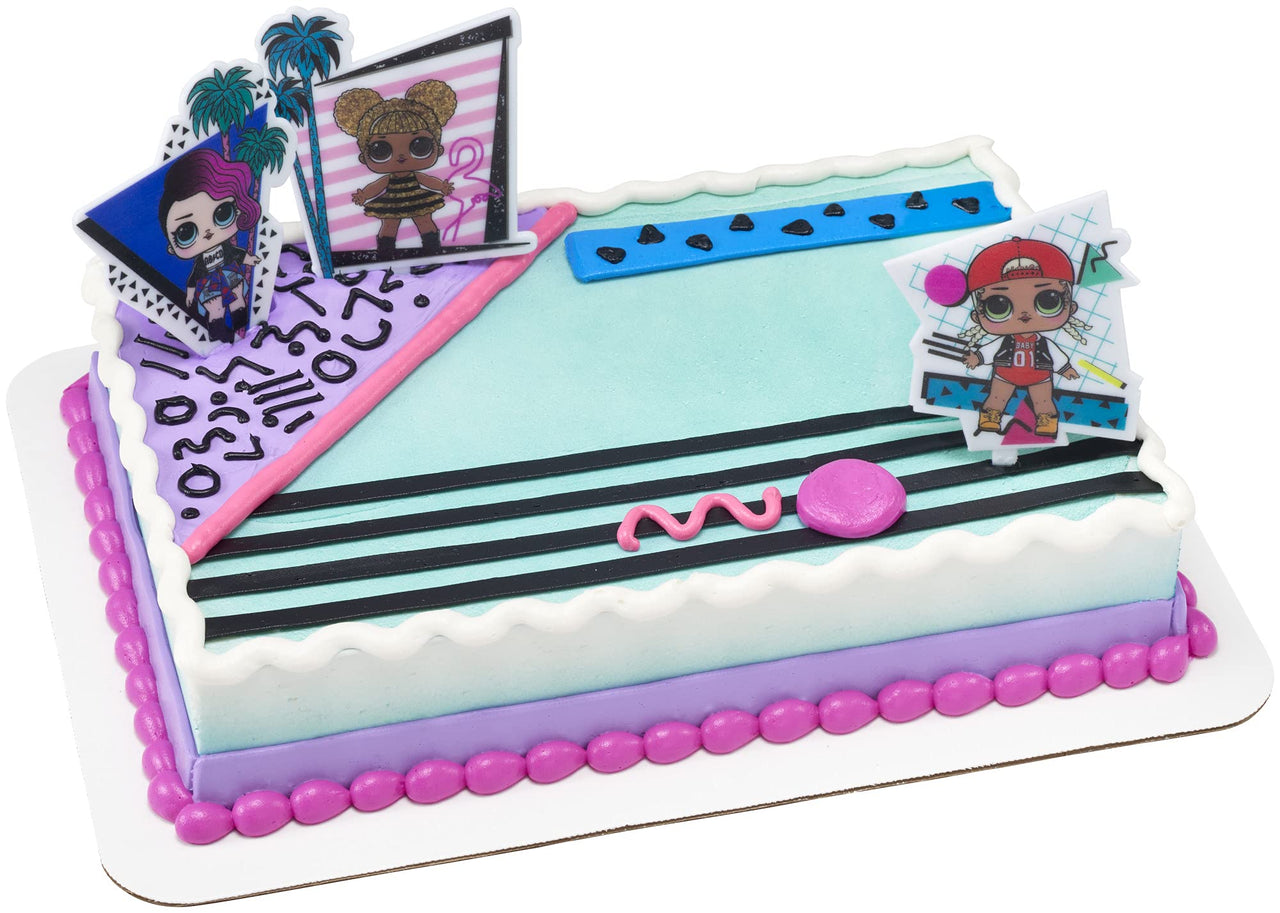 DecoPac L.O.L. Surprise! Born to Sparkle Cake Topper DecoSet - Cake Topper - Cake Decoration