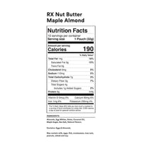 RX Nut Butter Almond Butter, Maple, Delicious Flavor, 11.3oz Box (10 Count)