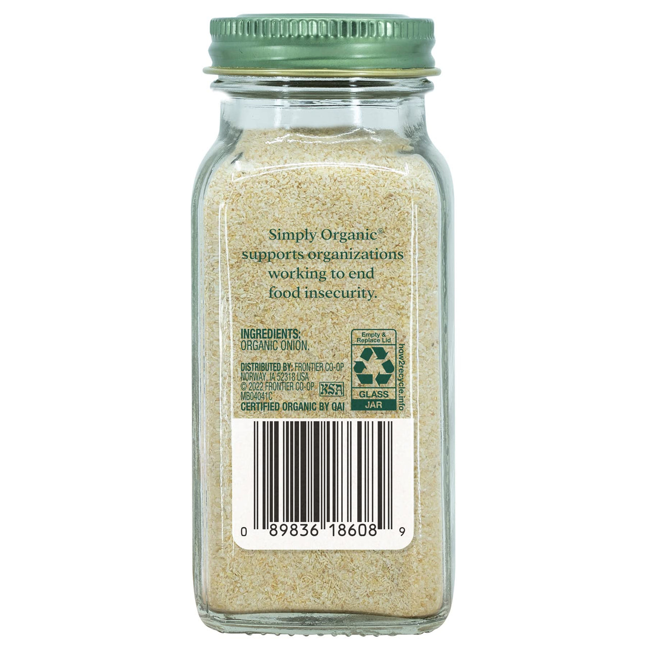 Simply Organic White Onion Powder, Certified Organic | 3 oz | Allium cepa
