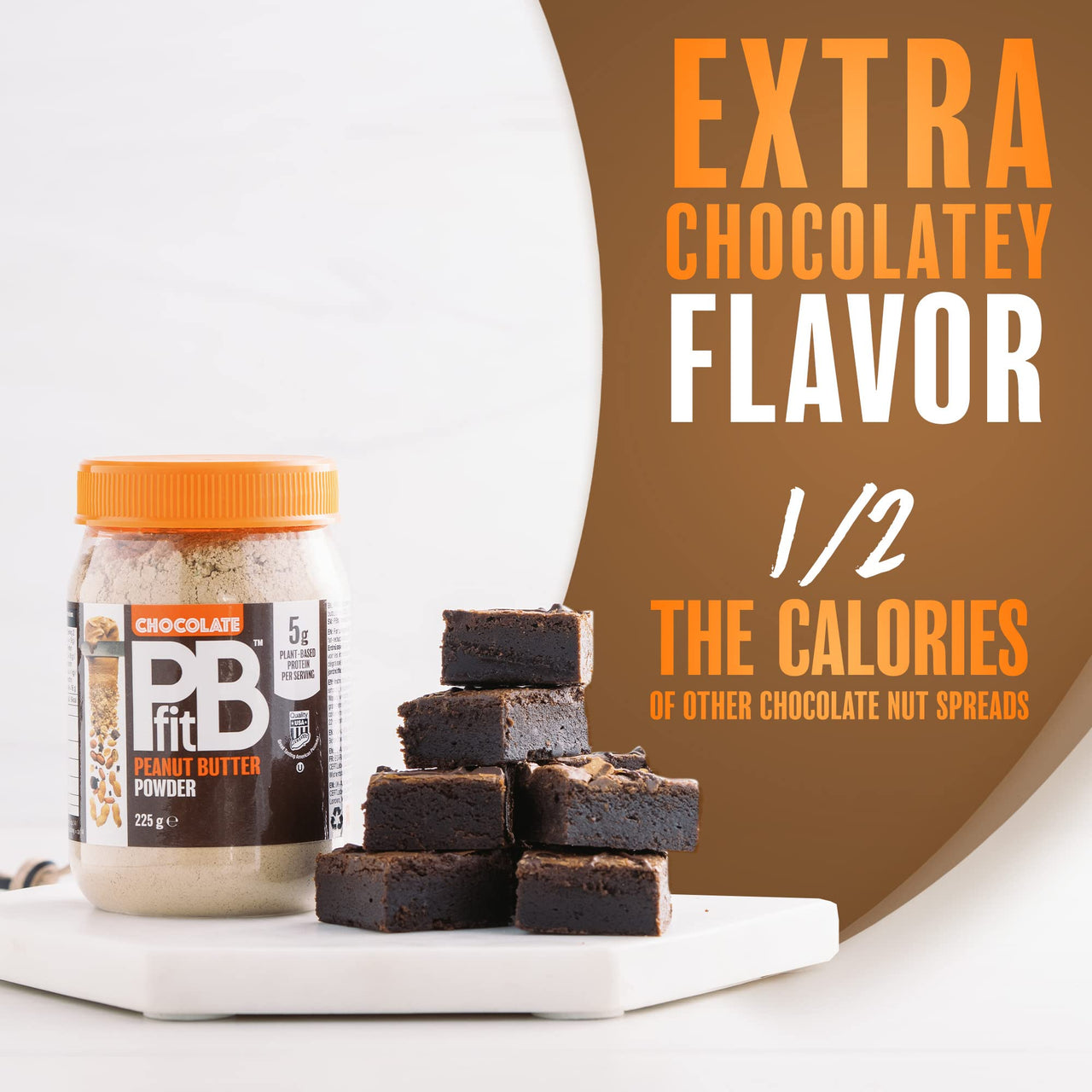 PBfit BetterBody Foods AllNatural Peanut Butter Powder, Chocolate, 8 Oz