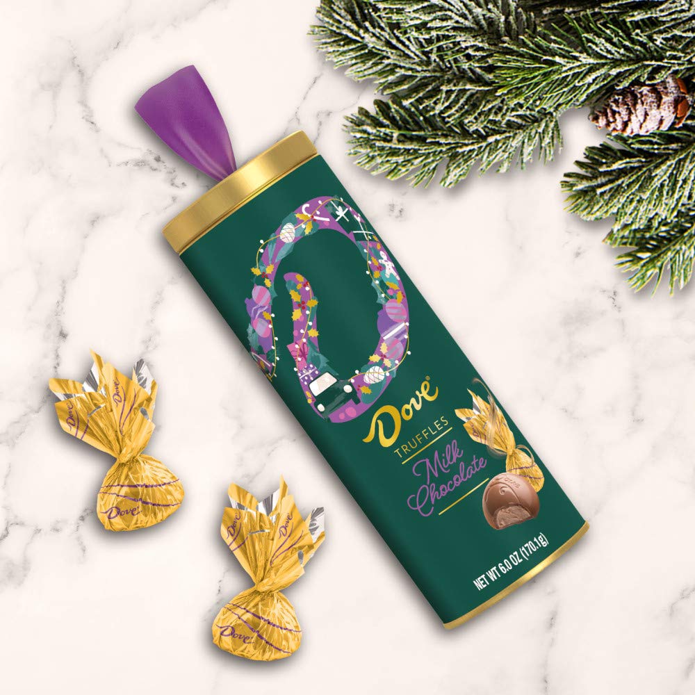 DOVE Christmas Stocking Stuffers Milk Chocolate Candy Truffles, 6 Ounce (Pack of 6)