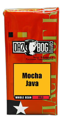 Dazbog Coffee | Mocha Java Blend | Whole Bean Coffee | 11 oz. | Chocolate Overtones | Smooth & Rich in Flavor | Full Bodied Blend | Vacuum Sealed Freshness