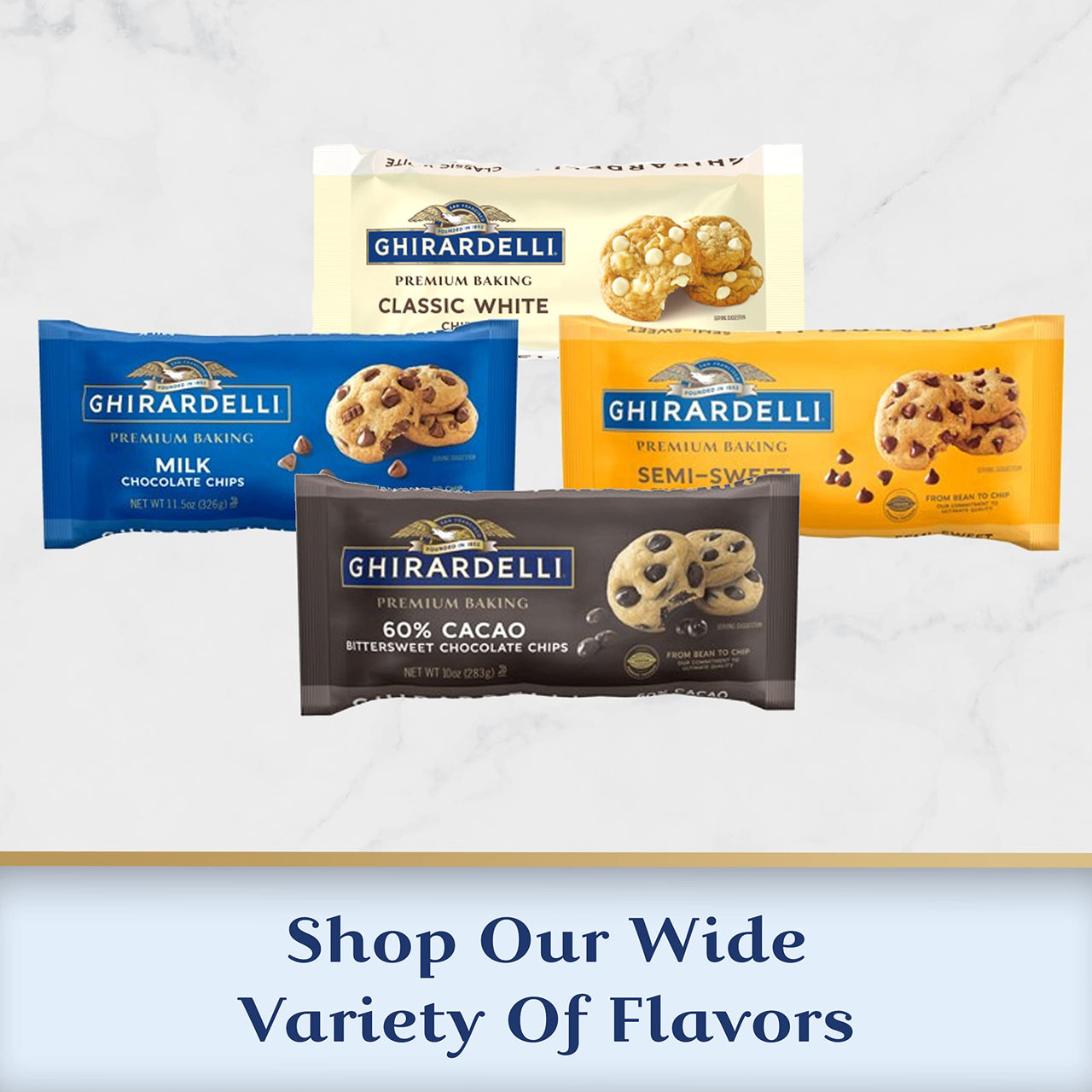 Ghirardelli 60% Cacao Bittersweet Chocolate Premium Baking Chips, Chocolate Chips for Easter Cookies, 20 Oz Bag