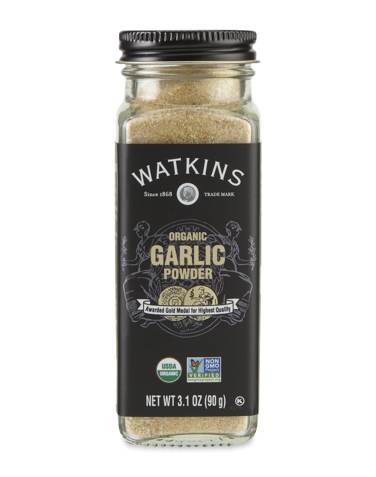 Watkins Gourmet Organic Spice Jar, Garlic Powder, 3.1 Ounce