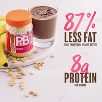 PBfit Sugar-Free Peanut Butter Powder, Powdered Peanut Spread From Real Roasted Pressed Peanuts, No sugar added, 7 Ounce