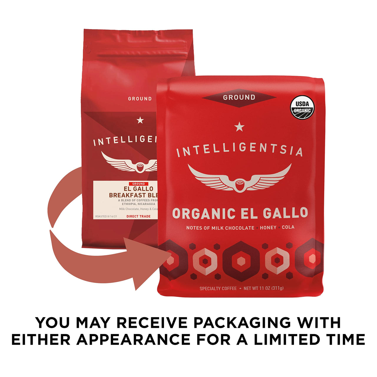 Intelligentsia Coffee, Light Roast Ground Coffee - Organic El Gallo 11 Ounce Bag with Flavor Notes of Milk Chocolate, Honey and Cola