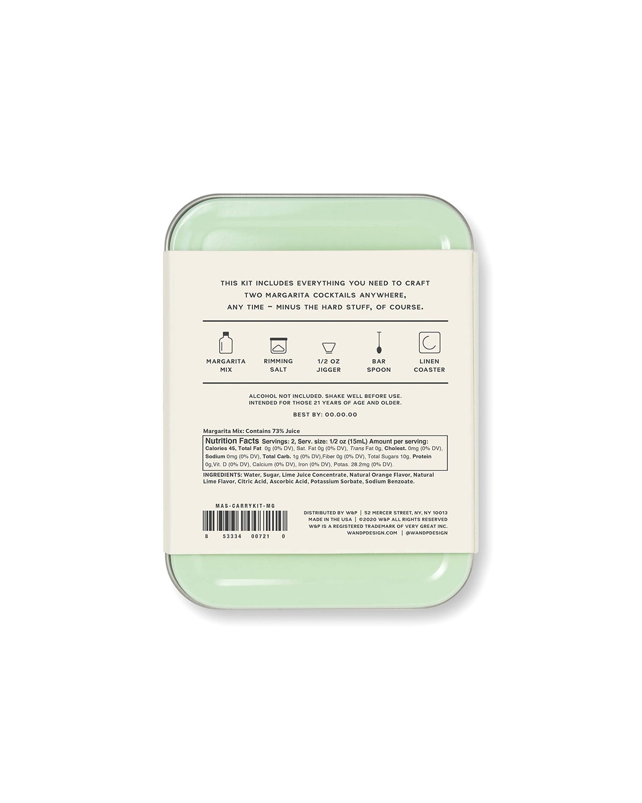 W&P Craft Cocktail Kit, Margarita, Portable Kit for Drinks on the Go, Carry On Cocktail Kit, Pack of 2